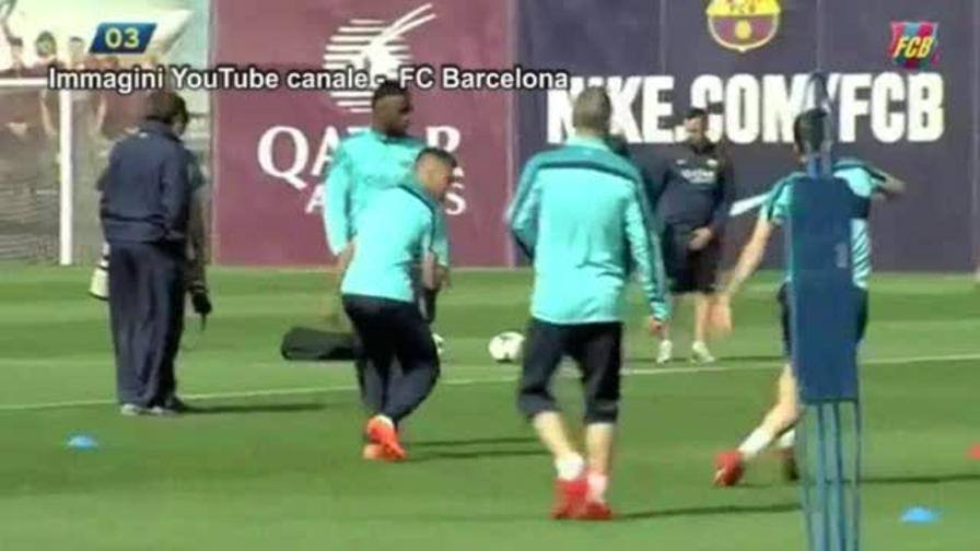 Allenamento calcio FC Barcelona prima Allenamento calcio FC Barcelona prima